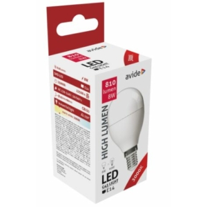 Kép 1/2 - Avide LED gömb izzó Mini G45 8W E14 WW 3000K, 810 lumen (K)