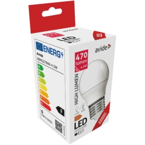 Kép 2/4 - Avide LED fényforrás G45 4.5W E27, 3000K, 470 lm