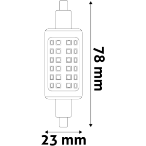 Kép 5/5 - Avide LED fényforrás 6W R7S 23x78mm, 4000K, 500 lumen, Dimmelhető