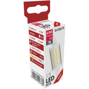 Kép 2/5 - Avide LED fényforrás 6W R7S 23x78mm, 3000K, 490 lumen, Dimmelhető