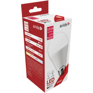 Kép 1/4 - Avide LED Globe Standard A60 15W E27 WW, 3000K, 1320 lm (K)