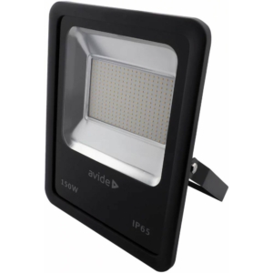 Kép 1/2 - Avide LED Reflektor Slim SMD 150W, 4000K, 12000 lumen, Fekete, IP65 (K)