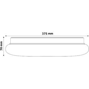 Kép 5/6 - Avide LED Mennyezeti Lámpa Larissa 24W 375 x 70mm 4000K, 2100 lumen (K)