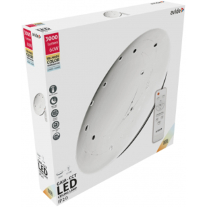 Kép 2/4 - Avide LED Mennyezeti Lámpa Gaia-CCT 60W távirányítóval, 3000 lumen (K)