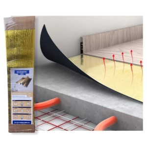 Kép 1/7 - ACOUSTIC Aquastop gold 2mm padlóalátét párazáró fóliával 3in1, 15m2