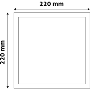 Kép 3/3 - Avide LED Beépíthető Négyzetes Mennyezeti Lámpa Műanyag 24W 6400K, 2600 lumen