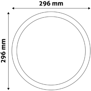 Kép 5/10 - Avide LED Beépíthető Kerek Mennyezeti Lámpa ALU 24W 4000K, 2000 lumen