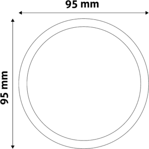 Kép 3/3 - Avide LED Beépíthető Kerek Mennyezeti Lámpa Műanyag 5W 4000K, 400 lumen