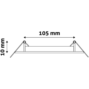 Kép 6/6 - Avide beépíthető LED panel kerek ALU 6W 4000K, 420 lumen (K)