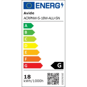 Kép 3/3 - Avide LED Beépíthető Négyzetes Mennyezeti Lámpa ALU Szatén Nikkel 18W 4000K, 1490 lumen