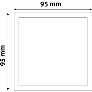 Kép 3/3 - Avide LED Beépíthető Négyzetes Mennyezeti Lámpa Műanyag 5W 4000K, 400 lumen