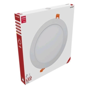 Kép 2/10 - Avide LED Beépíthető Kerek Mennyezeti Lámpa ALU 24W 3000K, 1990 lumen