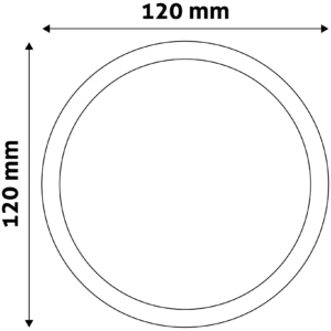 Kép 5/7 - Avide beépíthető LED panel kerek ALU 6W 3000K, 410 lumen