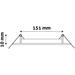 Kép 6/8 - Avide beépíthető LED panel négyzetes ALU 12W 3000K, 940 lumen