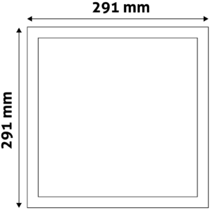 Kép 5/10 - Avide LED Beépíthető Négyzetes Mennyezeti Lámpa ALU 24W 3000K, 1990 lumen