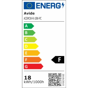 Kép 4/4 - Avide Kerek LED panel Műanyag 18W, 6400K, 1900 lumen