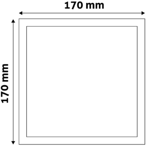 Kép 4/5 - Avide Négyzetes LED panel ALU 12W, 6400K, 960 lumen