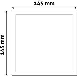 Kép 3/4 - Avide Négyzetes LED panel Műanyag 12W, 6400K, 1250 lumen