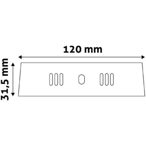 Kép 5/5 - Avide Négyzetes LED panel ALU 6W, 6400K, 430 lumen