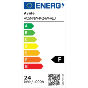 Kép 4/7 - Avide Kerek LED panel ALU 24W, 4000K, 2000 lumen
