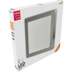 Kép 2/3 - Avide Négyzetes LED panel ALU 24W, 4000K, 2000 lumen