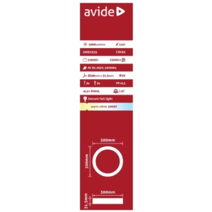 Kép 3/6 - Avide Kerek LED panel ALU 24W, 3000K, 1990 lumen