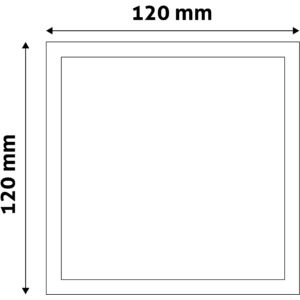 Kép 3/4 - Avide Négyzetes LED panel Műanyag 9W, 3000K, 900 lumen