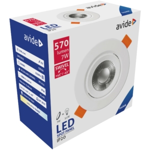 Kép 2/5 - Avide LED Beépíthető Spot 38° Kerek 7W CW 6400K
