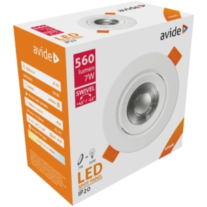 Kép 2/5 - Avide LED Beépíthető Spot 38° Kerek 7W NW 4000K