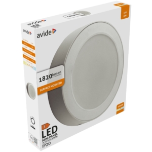 Kép 2/4 - Avide LED mini LED panel kerek műanyag 18W, 4000K, 1820 lm, 22 cm