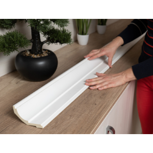 Kép 4/7 - Elite Decor Poliuretán stukkó (P872) kemény holker díszléc sarokba (K)