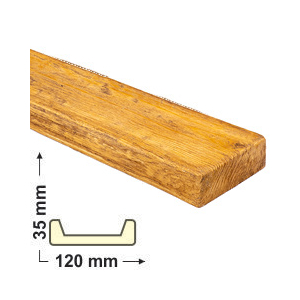 Kép 1/6 - Elite Decor DecoWood Bükk-120 Modern poliuretán deszka panel (ET406) (K)