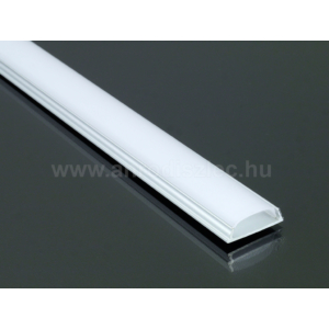 Kép 4/6 - LED Profiles APB-1806 Hajlítható alu U profil ezüst, LED szalaghoz, opál burával