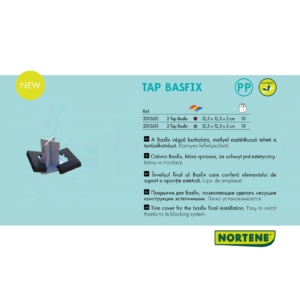 Kép 2/5 - Nortene Térelválasztó panelhez rögzítő alaphoz burkolat - Tap Basfix (4 darab) szürke