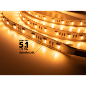 Kép 3/8 - ANROLED LED szalag beltéri 5050-60 (24 Volt), 24W, RGB+CCT, 2400 lumen, 5 méter