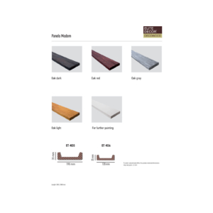 Kép 2/6 - Elite Decor DecoWood Bükk-190 Modern poliuretán deszka panel (ET405) (K)