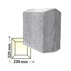 Kép 1/6 - Elite Decor DecoWood Fehér-230 Univerzális poliuretán konzol-06, festhető (E054)