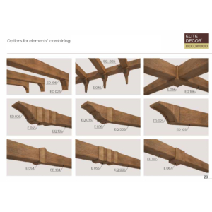 Kép 3/6 - Elite Decor DecoWood Bükk-200 Modern zárt deszkapanel (ED109) (K)