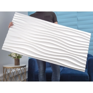 Kép 2/7 - Elite Decor Poliuretán 3D falpanel, hullám mintás 120 x 60 cm (W341) ART Decor
