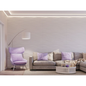 Kép 6/7 - Elite Decor Poliuretán 3D falpanel, hullám mintás 120 x 60 cm (W341) ART Decor