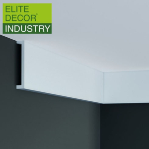 Kép 1/4 - Elite Decor Poliuretán stukkó (P894) kemény, holker díszléc sarokba, karnistakarónak (K)