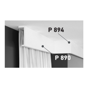 Kép 4/4 - Elite Decor Poliuretán stukkó (P894) kemény, holker díszléc sarokba, karnistakarónak (K)