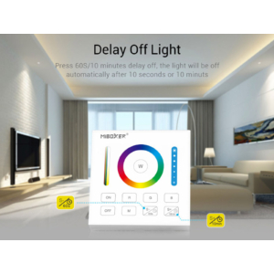 Kép 7/9 - MiLight Group Control RGB+CCT Fali FullColor szabályzó panel, B0, elemes