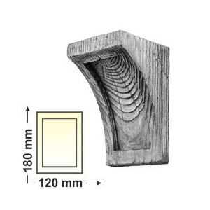 Kép 1/4 - Elite Decor DecoWood Szürke-120 Univerzális poliuretán konzol-02 (ED026)