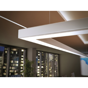 Kép 3/5 - Lumines ILEDO Fehér - Alu XXL U profil LED szalaghoz, függeszthető (Opál búrával)