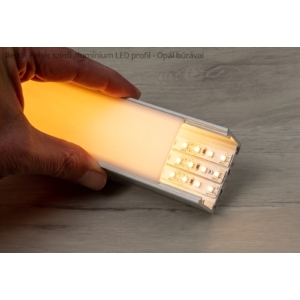 Kép 5/5 - Lumines ILEDO Fehér - Alu XXL U profil LED szalaghoz, függeszthető (Opál búrával)