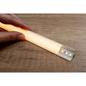 Kép 3/3 - Led Profiles ALP-006 Fehér - Alumínium sarok profil LED szalaghoz, íves (Opál búrával)