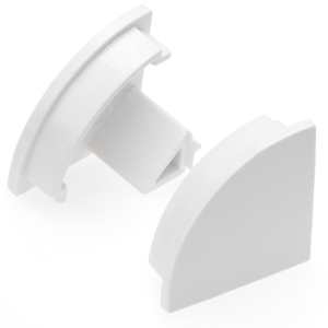 Kép 1/4 - Led Profiles ALP-006 Fehér - Véglezáró elem, íves alumínium LED profilhoz