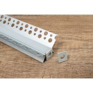Kép 3/4 - Led Profiles ALP-018 Ezüst - Véglezáró alumínium LED profilhoz, szürke színben