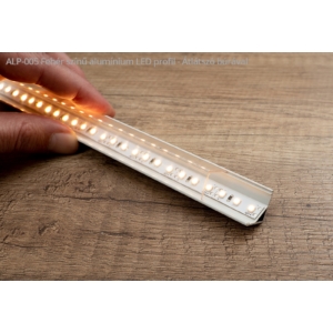 Kép 3/3 - Led Profiles ALP-005 Fehér - Alumínium sarok profil LED szalaghoz, szögletes (Átlátszó búrával)